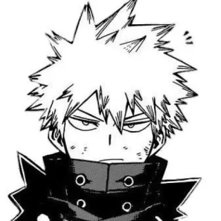 ➗ 6f0cc691 Katsuki Bakugo My Hero Academia Anime, Mangá, Bakugo, Bravo, Herói whatsapp sticker