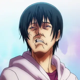 ⚓️ d62eda29 Anime, Engraçado, Expressão, Rosto, Grand Blue whatsapp sticker