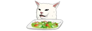 🩸 1e00c2b2 kucing, salad, meme, lucu, makanan telegram sticker