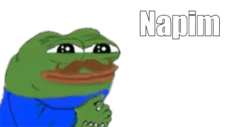🤔 45a17139 Pepe the Frog Napim Meme, Katak, Pepe telegram sticker