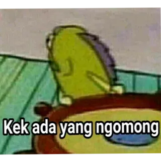 🤔 5a270e57 Kek ada yang ngomong spongebob, meme, cartoon telegram sticker