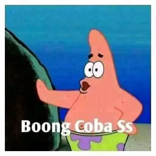 🌟 91b40bf2 Patrick Star SpongeBob SquarePants Boong Coba Ss cartoon, patrick, meme, spongebob, starfish telegram sticker