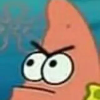 🤔 bdfebbc8 Patrick Star SpongeBob SquarePants angry, cartoon, spongebob, patrick, starfish telegram sticker