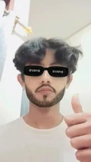 🤔 ca368d7b ayang ayang sunglasses, man, thumbs up, beard telegram sticker