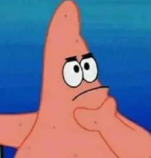 🤔 f763f1a6 Patrick Star SpongeBob SquarePants cartoon, spongebob, patrick, thinking, confused telegram sticker
