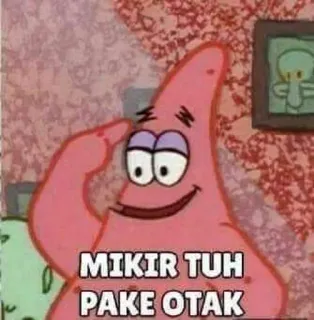 🧠 ff53ac51 Patrick Star MIKIR TUH
PAKE OTAK patrick, spongebob, think, meme, cartoon telegram sticker