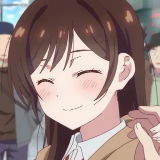 🥥 7f6e0854 Anime, Fofo, Menina, Sorrindo, Feliz whatsapp sticker