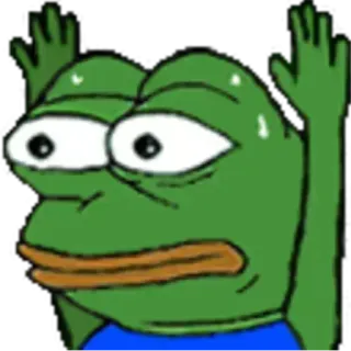 🙌 6f83966a Pepe the Frog пепе, лягушка, мем, интернет, мультфильм telegram sticker