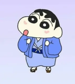 👘 00678265 Shin-chan Crayon Shin-chan Anime, Cartone animato, Bambino, Carino, Shin Chan telegram sticker