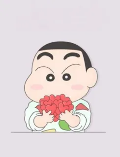 ❤️ 4dc6c7bf Shin-chan Crayon Shin-chan Anime, Cartone animato, Bambino, Cuori, Carino telegram sticker