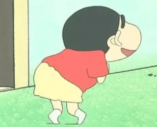 🥴 d14f6ea6 Shin-chan Crayon Shin-chan Anime, Bambino, Cartone animato, Giapponese, Manga telegram sticker