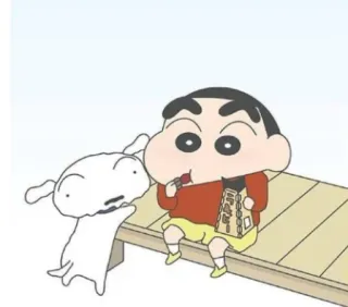 🫔 d58e9286 Shin-chan Anime, Cartone animato, Cane, Bambino, Carino telegram sticker