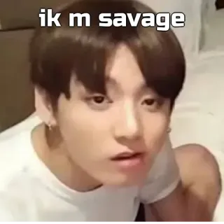 🙂 036ff3a6 ik m savage person, krass, meme telegram sticker