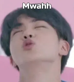 🙂 0f531548 Mwahh kuss, kpop, jin, schmatz, süß telegram sticker