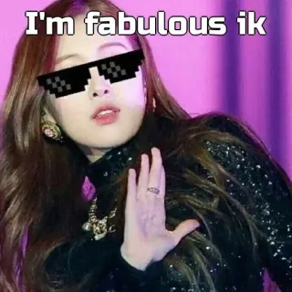 🙂 b948d6a6 I'm fabulous ik fabelhaft, sonnenbrille, meme, lustig, cool telegram sticker