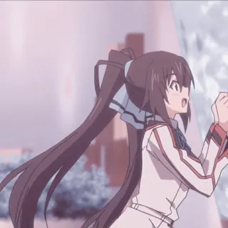 💜 a3733573 Anime, Dziewczyna, Kucyk, Mundur szkolny telegram sticker