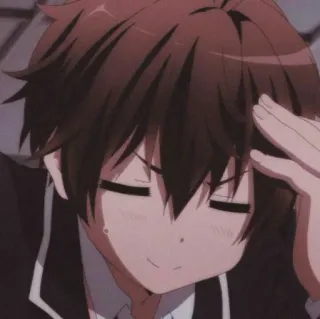 🤦 b503932e Anime, Chłopak, Słodki, Chłopak Anime telegram sticker