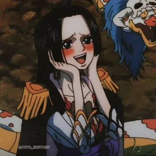 🌊 1994d75b Boa Hancock One Piece Anime, Charakter, Frau, Manga, Pirat telegram sticker