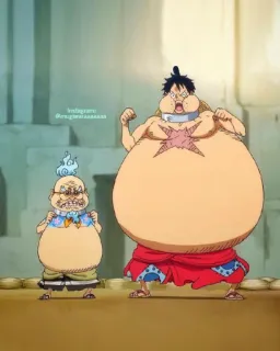 🌊 646690b9 Luffy One Piece Anime, Lustig, Aufgebläht, Manga, Charakter telegram sticker