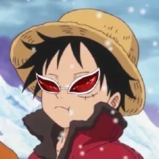 🌊 7455a315 Monkey D. Luffy One Piece Anime, Cartoon, Pirat, Manga, Luffy telegram sticker