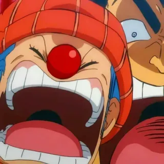 🌊 d30547c5 Buggy One Piece Anime, Clown, Pirat, One Piece, Buggy telegram sticker