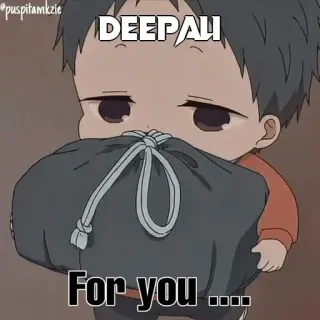 🤔 11d6fd9c DEEPALI
For you.... อนิเมะ, น่ารัก, ของขวัญ, เด็ก, การ์ตูน telegram sticker