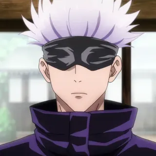 🐚 2e0dca8e Gojo Satoru Jujutsu Kaisen anime, manga, gojo, satoru, jujutsu kaisen, nhân vật telegram sticker