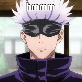 🤔 f5e0a248 Satoru Gojo Jujutsu Kaisen hmmm Anime, Gojo, Satoru, Hmm, Manga telegram sticker