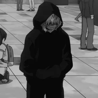 ❄️ ac8006b7 Tomura Shigaraki My Hero Academia Anime, Penjahat, Hoodie, MHA, Shigaraki telegram sticker