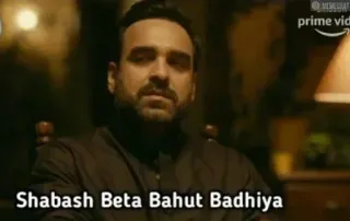 🤔 c8988de8 Shabash Beta Bahut Badhiya india, meme, reaksi, senang, selamat telegram sticker