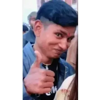 👍 cb65815b orang, tersenyum, jempol telegram sticker