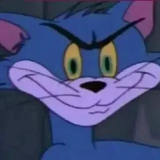 😼 cef25a64 Tom Cat Tom and Jerry kucing, kartun, binatang, marah, meme telegram sticker