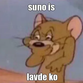 ☺️ 6312fed0 Jerry Mouse Tom and Jerry suno is
lavde ko Kartun, Tikus, Lucu, Meme telegram sticker