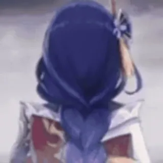 🥺 950cd949 Raiden Shogun Genshin Impact Anime, Video game, Karakter, Wanita, Rambut telegram sticker