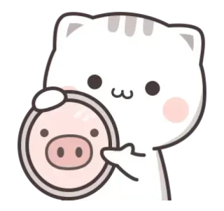 🐷 bd6f9377 kucing, babi, lucu, binatang, stiker telegram sticker