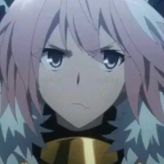 😠 4e43ccef Аниме, Злой, Милый, Персонаж аниме, Розовые волосы whatsapp sticker