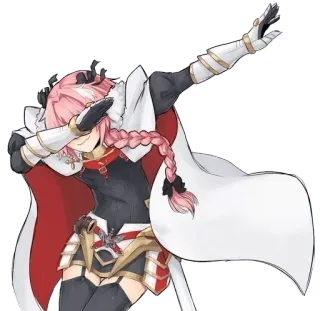 😎 95adaa32 Astolfo Аниме, Манга, Дэб, Персонаж whatsapp sticker