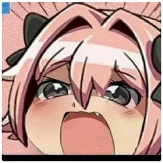 😁 f3c3d432 Astolfo Fate/Apocrypha Аниме, Манга, Милый, Плачущий, Fate, Трап whatsapp sticker
