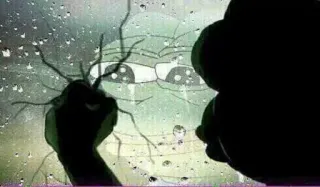 🥲 499d2d47 Pepe the Frog pepe, frosch, traurig, meme, weinen, internet telegram sticker