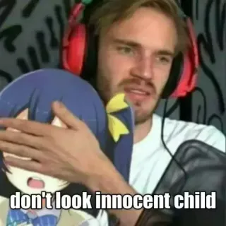 😶 600c5b3d don't look innocent child Meme, Anime, Kind, Kawaii, Lustig telegram sticker