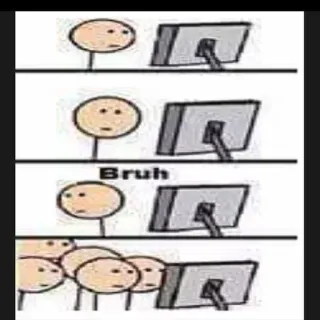 😂 bdf88253 Bruh Meme, Lustig, Internet, Reaktion, Zuschauen telegram sticker