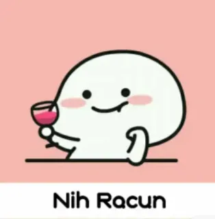 😂 aab1fcdd Nih Racun Cartoon, Drinken, Wijn, Schattig telegram sticker