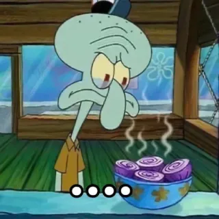 😭 303bf81e Squidward Tentacles Spongebob Squarepants lula molusco, tentáculos, cebolas, spongebob, desenho animado whatsapp sticker