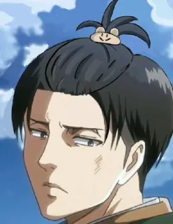 🥰 90500b3f Levi Ackerman Attack on Titan anime, soldier, aot, ackerman whatsapp sticker