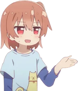 😅 77a07863 anime, meisje, kat, zelfgenoegzaam whatsapp sticker