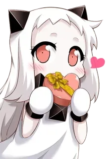 ❤️ bf8f9a7f Anime, Kawaii, Liefde, Hart, Valentijn, Cadeau whatsapp sticker