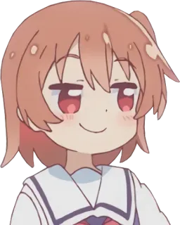 😌 d356bce0 anime, meisje, zelfgenoegzaam, schattig whatsapp sticker