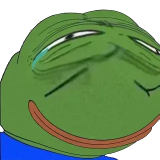 😂 d88c375d Pepe the Frog пепе, лягушка, плачущий, мем, грустный whatsapp sticker