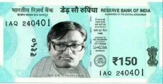 🤑 665510ee भारतीय रिज़र्व बैंक डेढ़ सौ रुपिया RESERVE BANK OF INDIA IAQ 240401 ₹१५० ₹150 IAQ 240401 geld, Indiase roepie, valuta, bankbiljet, india telegram sticker