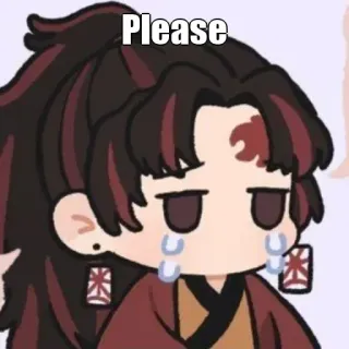 🙂 d53bcde5 Please Anime, Manga, Płacz, Błaganie, Emocjonalny, Kawaii telegram sticker